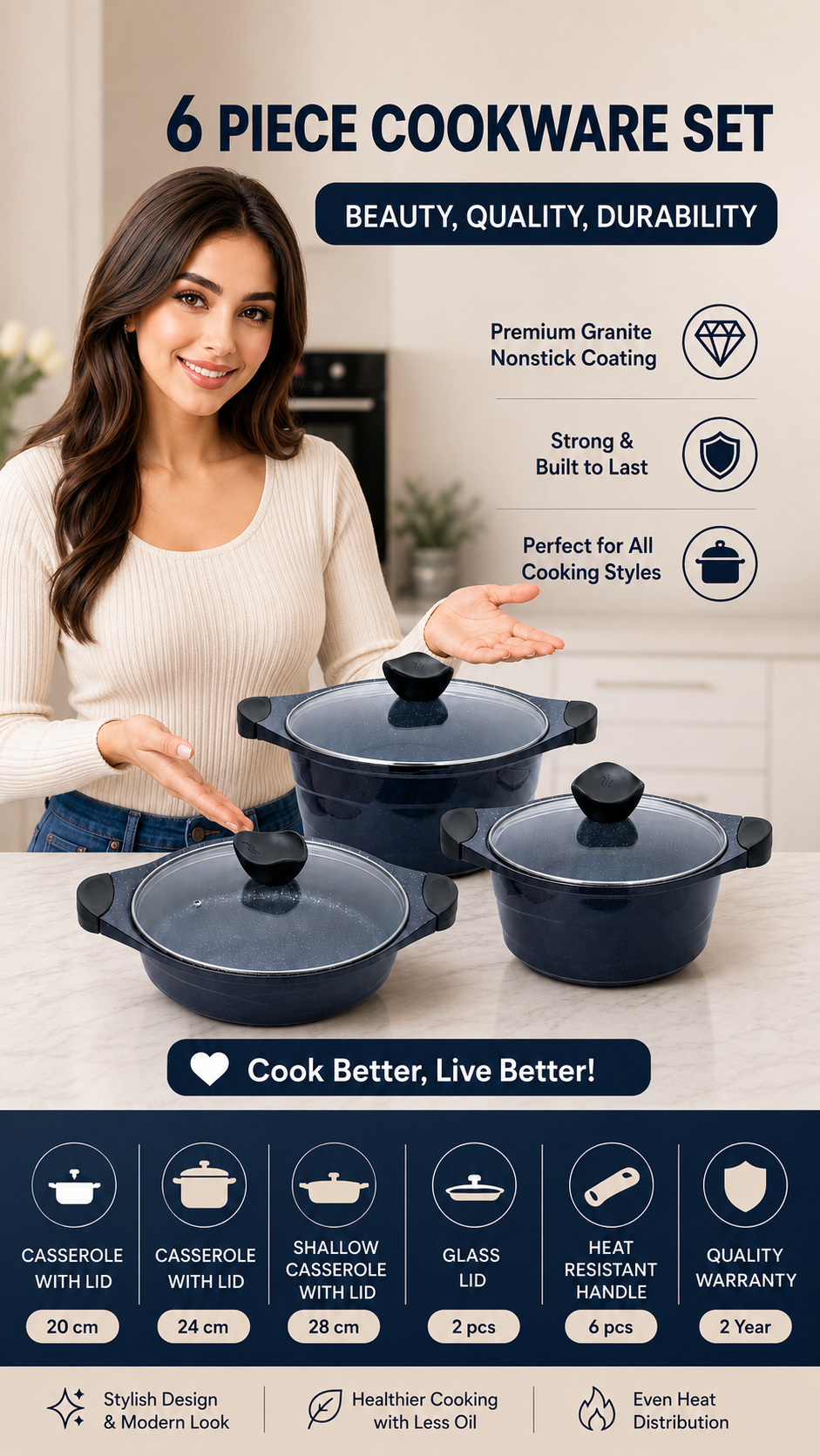 6-piece cookware set ad